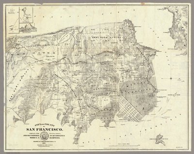 City of San Francisco - 1861 by Unbekannt Unbekannt